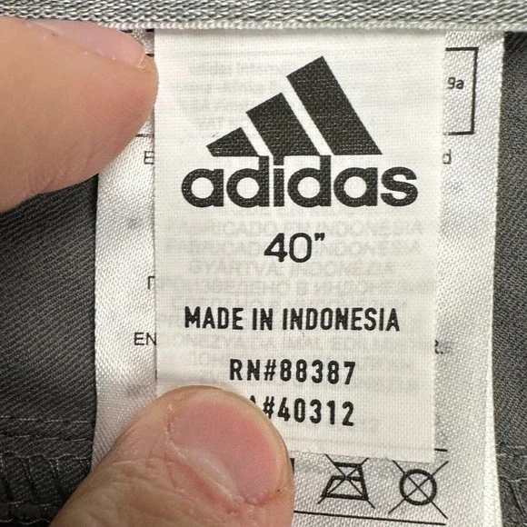 Adidas Golf Shorts Mens 40 Grey Nylon Blend Performance Stretch Flat Front NEW - Picture 3 of 8